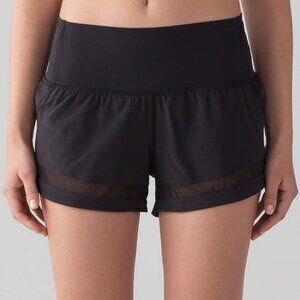 Lululemon Womens Black Pace Perfect 3" Shorts Size 6
